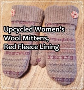 upcycled-womens-wool-mittens-red-fleece-lining