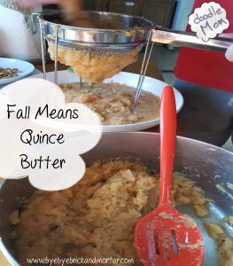 fall means quince butter